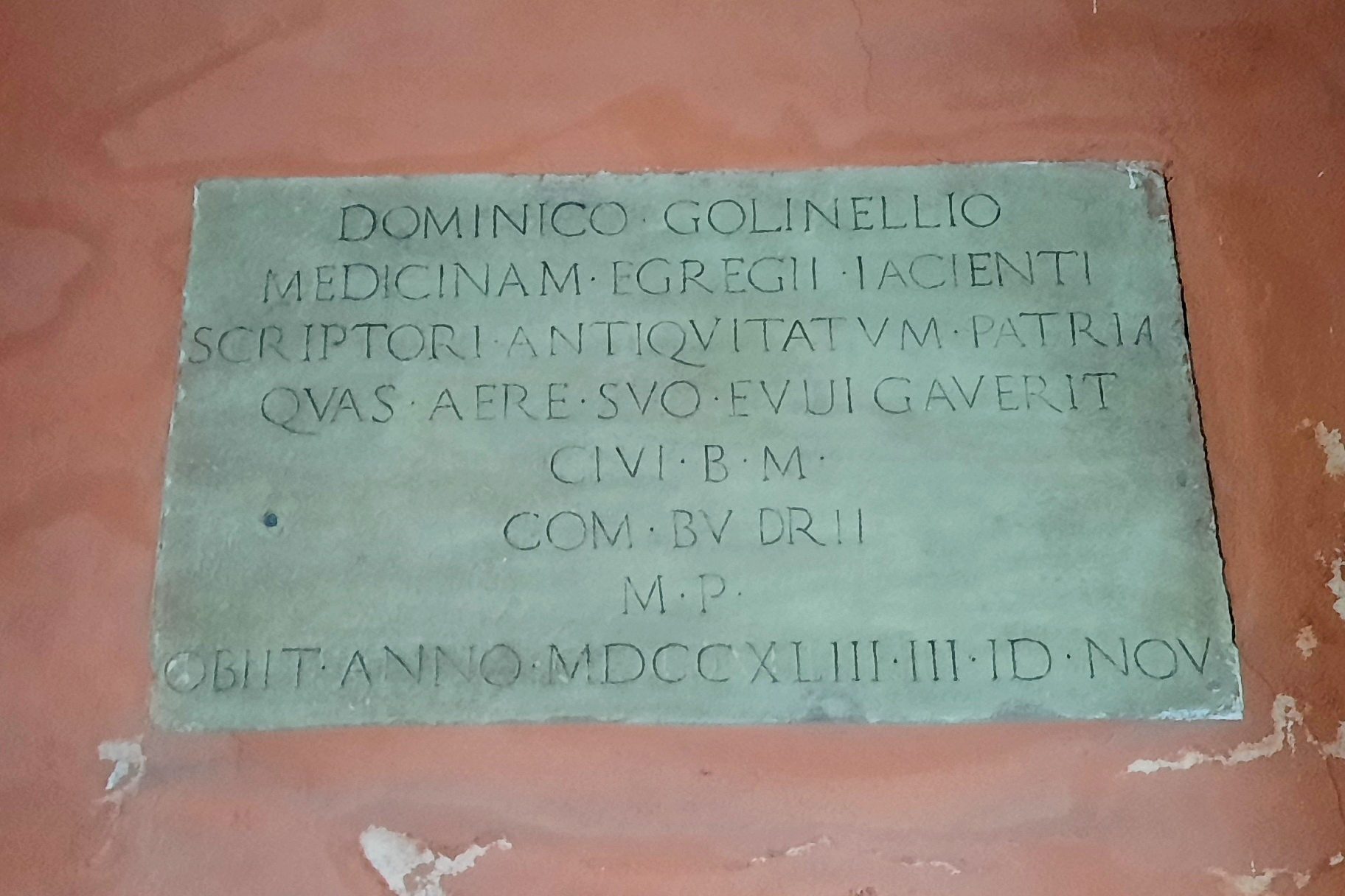 Domenico Golinelli's memorial tablet, Budrio - 03.jpg
